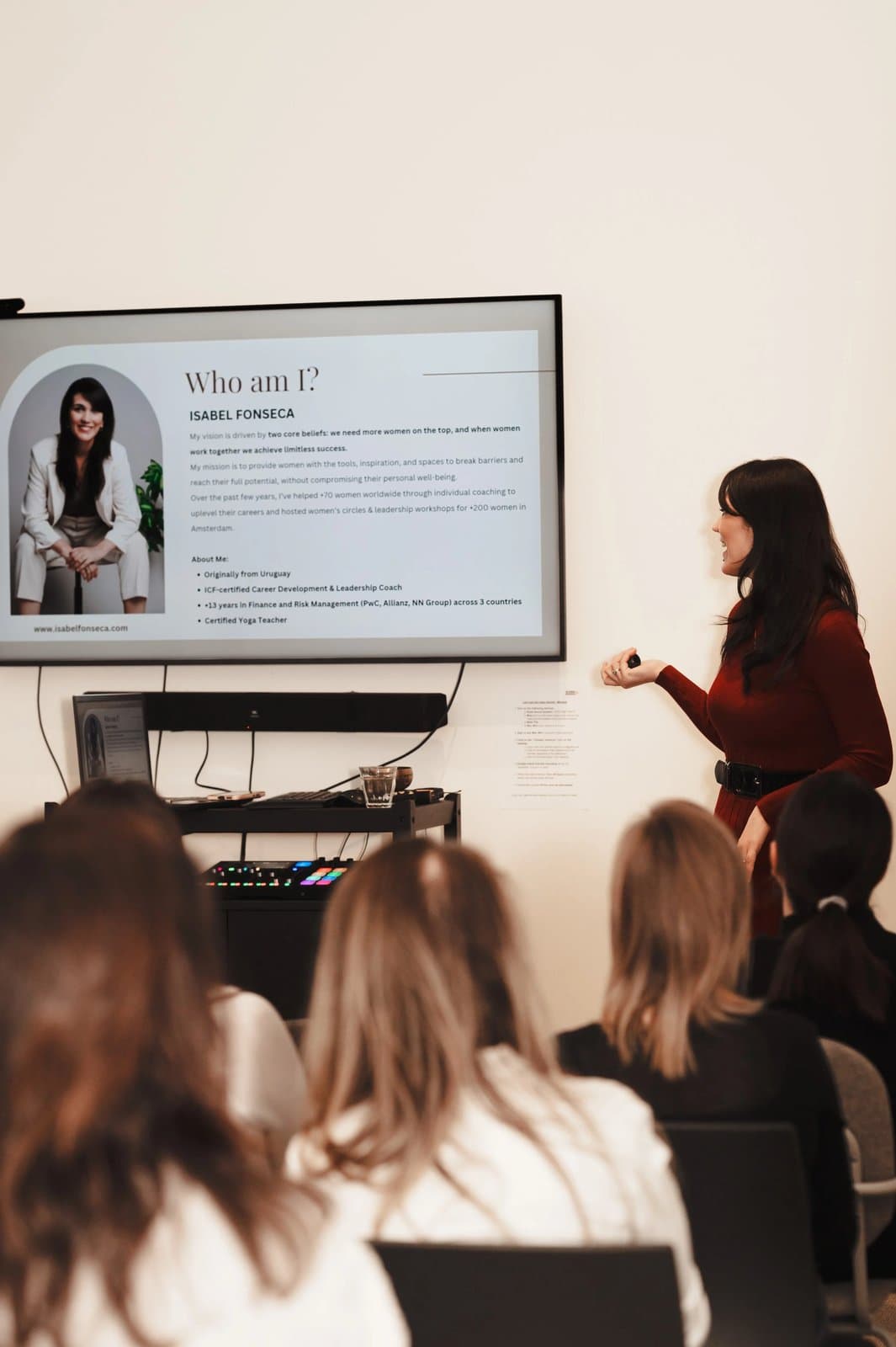 Women engaged in group discussion at a Women in Corporate Circles gathering